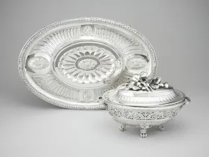 Viennese Prints: Sauce Tureen, Liner and Stand, Vienna, 1781/82. Creator: Joseph Ignaz Würth