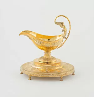 Sauceboat and Stand (one of a pair), Paris, 1794/97. Creator: Martin-Guillaume Biennais