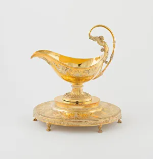 Gravy Boat Prints: Sauceboat and Stand (one of a pair), Paris, 1794 / 97. Creator: Martin-Guillaume Biennais