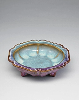 Ming Dynasty Prints: Saucer for a flower pot, late 1300s. Creator: Unknown