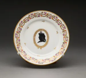 Saucer Prints: Saucer, Nyon, c. 1800. Creator: Nyon Porcelain Factory