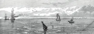 Indian Ocean Prints: Saugor Lighthouse, off the mouth of the Hooghly, 1876. Creator: Unknown