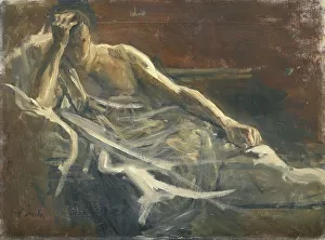 Israels Josef Prints: Saul, 1899. Creator: Jozef Israels