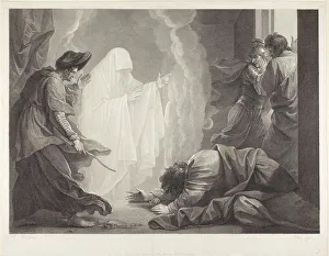 Prophecy Prints: Saul and the Witch of Endor, 1788. Creator: William Sharp