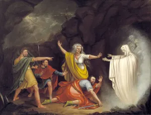Mount William Sidney Prints: Saul and the Witch of Endor, 1828. Creator: William Sidney Mount