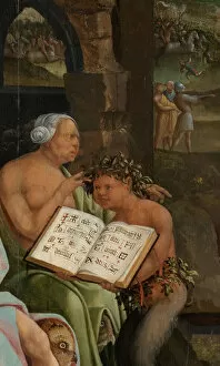 Saul Gallery: Saul and the Witch of Endor. Detail: Grimoire, 1526. Artist: Cornelisz van Oostsanen, Jacob (ca)