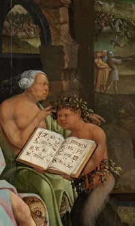 Alchemy Collection: Saul and the Witch of Endor. Detail: Grimoire, 1526. Artist: Cornelisz van Oostsanen, Jacob (ca)