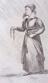 Sausage Gallery: Sausages, c1660, from Cries of London, (c1819?). Artist: John Thomas Smith