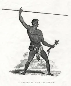 New Caledonian Prints: A Savage of New Caledonia, southwest Pacific, 19th century