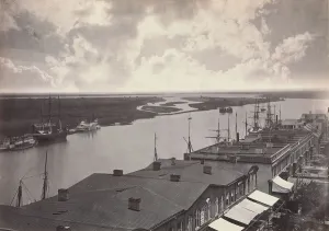 Steamboats Prints: Savannah, Georgia, No. 2, 1866. Creator: George N. Barnard