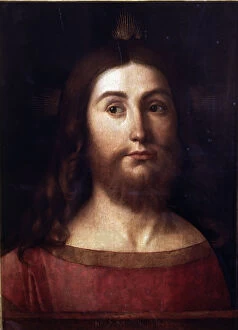 The Saviour oil on canvas by Giovanni Bellini