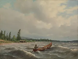 1879 Prints: A Savo Boat on a Lake, 1879. Creator: Ferdinand von Wright