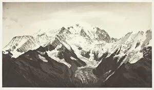 The Alps Collection: Savoie 46, Mont-Blanc, Vu de Mont-Joli, 1855 / 67. Creator: Auguste-Rosalie Bisson