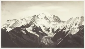 Bisson Auguste Rosalie Prints: Savoie 46, Mont-Blanc, Vu de Mont-Joli, 1855 / 67. Creator: Auguste-Rosalie Bisson