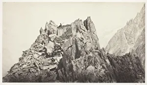 Bisson Auguste Rosalie Prints: Savoie 49, Cabane des Grands-Mulets, c. 1861. Creator: Auguste-Rosalie Bisson