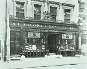 Heraldry Collection: Savory & Moores Pharmacy, 143 New Bond Street, London, 1912