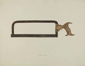 Materials Prints: Saw, c. 1938. Creator: Edward Unger