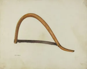Wood And Metal Prints: Saw, c. 1940. Creator: Charles Charon