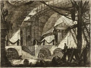 Vedute Di Roma Prints: The Sawhorse, 1761. Creator: Giovanni Battista Piranesi