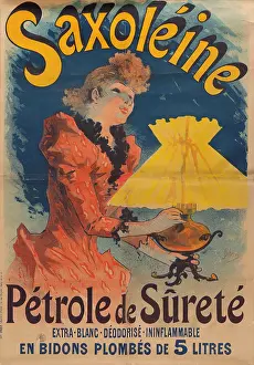 Energy Prints: Saxoleine. Petrole de Surete, 1891. Creator: Cheret, Jules (1836-1932)