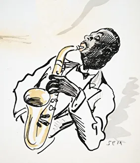 Saxophone Player, from White Bottoms pub. 1927