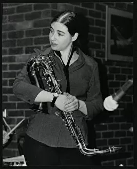 Alto Sax Collection: Saxophonist Allison Neale at The Fairway, Welwyn Garden City, Hertfordshire, 25 February 2001