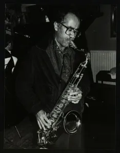 Bell Inn Prints: Saxophonist Art Themen playing at The Bell, Codicote, Hertfordshire, 4 January 1981