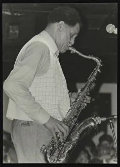 Dexter Prints: Saxophonist Dexter Gordon playing at Ronnie Scotts Jazz Club, London, 1980. Artist