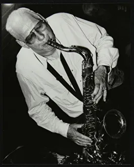 Don Rendell Gallery: Saxophonist Don Rendell playing at The Fairway, Welwyn Garden City, Hertfordshire, 18 August 1991