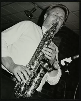 Hertfordshire Gallery: Saxophonist Peter King playing at The Fairway, Welwyn Garden City, Hertfordshire, 14 April 1991