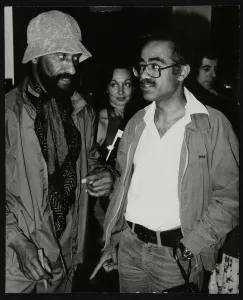 Saxophonists Sonny Rollins and Art Themen, Wembley Conference Centre, London, 1979