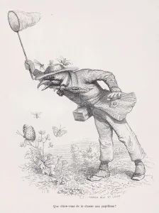 Images Dated 17th August 2021: What do you say about the butterfly hunt? from Scenes from the Private and Public L