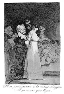 Aisle Prints: They say yes and give their hand to the first comer, 1799. Artist: Francisco Goya