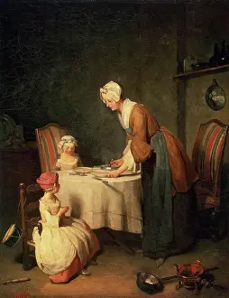 Class Prints: Saying Grace, 1744. Creator: Jean-Simeon Chardin