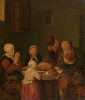 Grateful Prints: Saying Grace. Creator: Jan Miense Molenaer