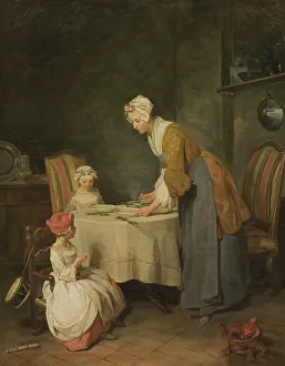 Soup Prints: Saying Grace, mid-late 18th century. Creator: Workshop of Jean-Baptiste-Simeon Chardin