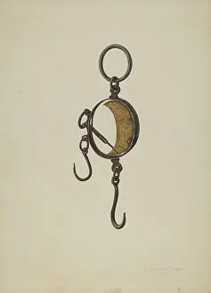 Weighing Scales Prints: Scale, 1939. Creator: Max Unger