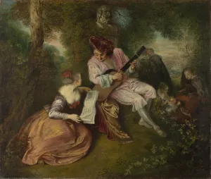 Play Music Prints: The Scale of Love (La Gamme d Amour), 1715-1716. Artist: Watteau, Jean Antoine (1684-1721)