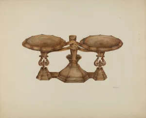 Weights And Measures Prints: Scales, 1935 / 1942. Creator: Peter Connin