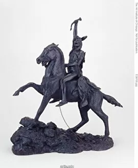 Triumph Gallery: The Scalp Lock, Modeled 1898, cast after 1916. Creator: Frederic Remington