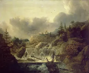 Cliffs Prints: Scandinavian Landscape, 1647. Creator: Allart van Everdingen