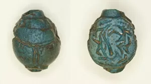Scarab: Abstract Designs, Egypt, Iron Age II (?) (9th-7th century BCE). Creator: Unknown