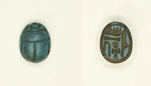 Scarab: Ankhesenamun, Egypt, New Kingdom, Dynasty 18, Reign of Tutankhamun (abt 1336-1327