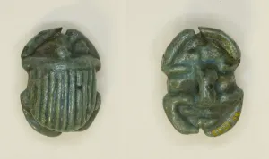 26th Dynasty Prints: Scarab, Egypt, Late Period, Dynasty 26 (664-525 BCE). Creator: Unknown