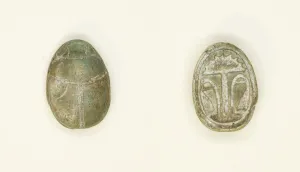 Soapstone Prints: Scarab: Floral Motif, Egypt, Second Intermediate Period - early New Kingdom