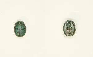 Scarab: Hieroglyph (Ankh Sign), Egypt, New Kingdom, Dynasties 18-20 (about 1550-1069 BCE)