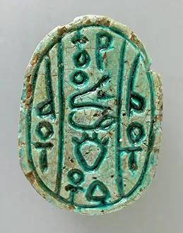 Hieroglyph Prints: Scarab With King's Throne Name