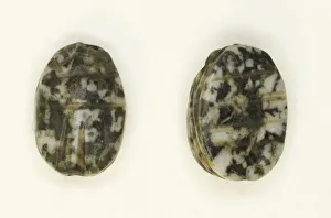 18th Century Bc Prints: Scarab: Linear Motifs, Egypt, First Intermediate Period-Early Middle Kingdom