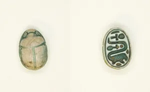 12th Dynasty Prints: Scarab: Long-Necked Creature, Egypt, Middle Kingdom-Second Intermediate Period, Dynasties