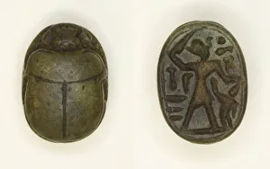Tethmosis Iii Prints: Scarab: Menkheperra (Thutmose III), Egypt, New Kingdom, Dynasty 18, Reign of Thutmose III